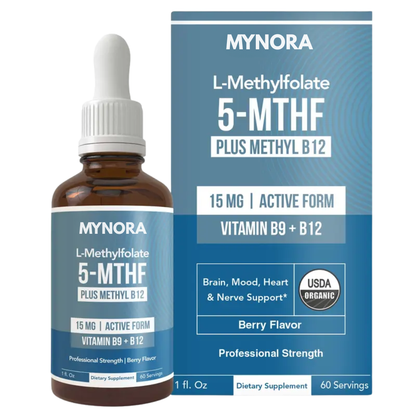 Mynora Pure L-Methyl Folate + B12 Drops