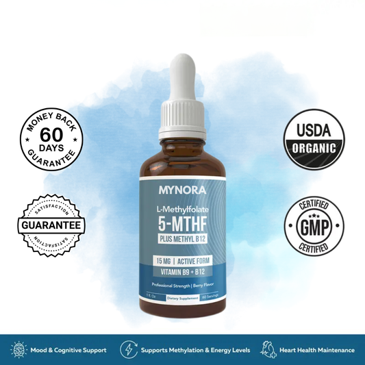 Mynora Pure L-Methyl Folate + B12 Drops